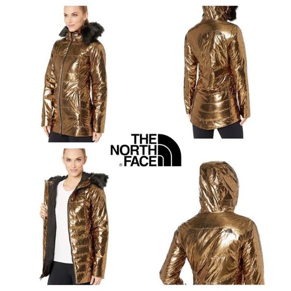 NWOT $399 THE NORHT FACE Women S Harway Insulated Parka Jacket Metallic copper - Picture 2 of 14